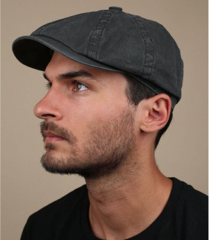 Hatteras cap black Hatteras cotton organic black